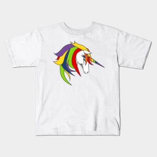 PRIDE Rainbow Unicorn Kids T-Shirt